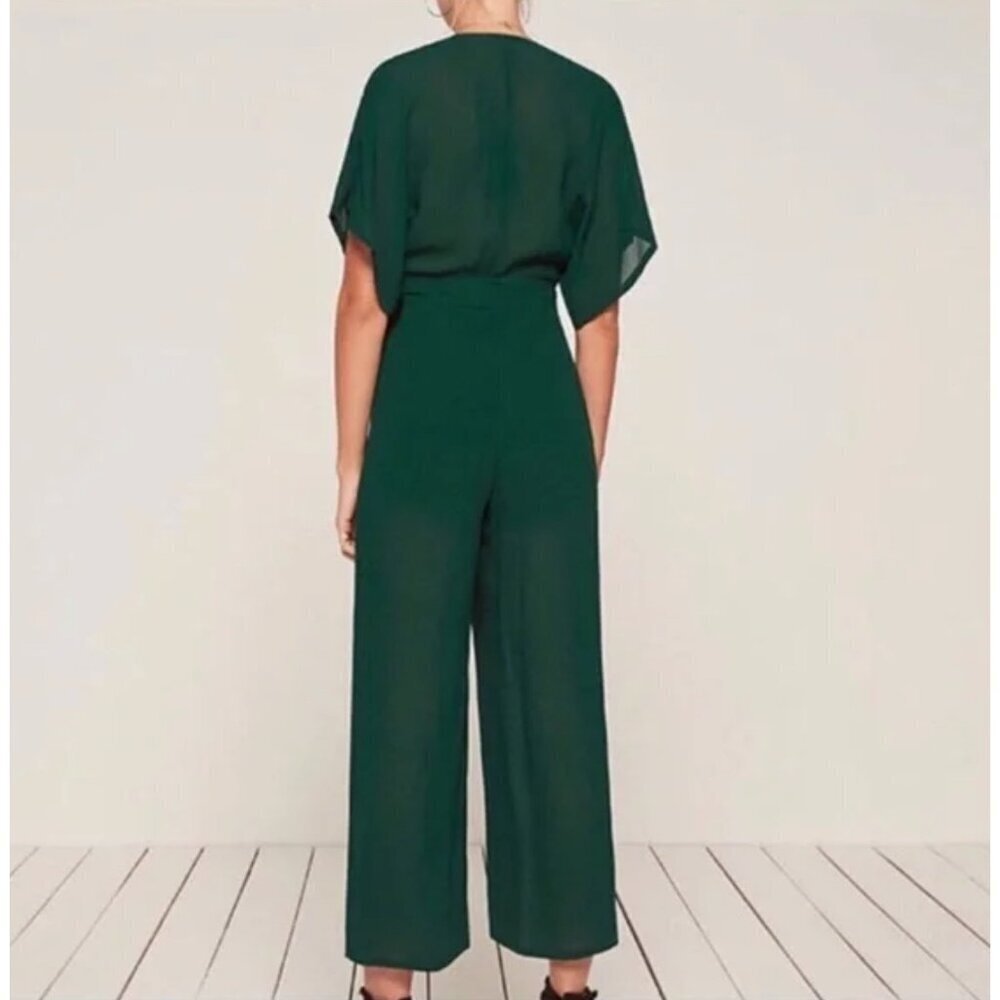 Reformation Swiss Jumpsuit, green, Size 6 - Picture 2 of 10